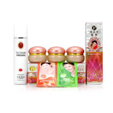 Hot Gold Yiqi Face Cream Set 3 + 1 Loción corporal blanqueadora Crema iluminadora de la piel